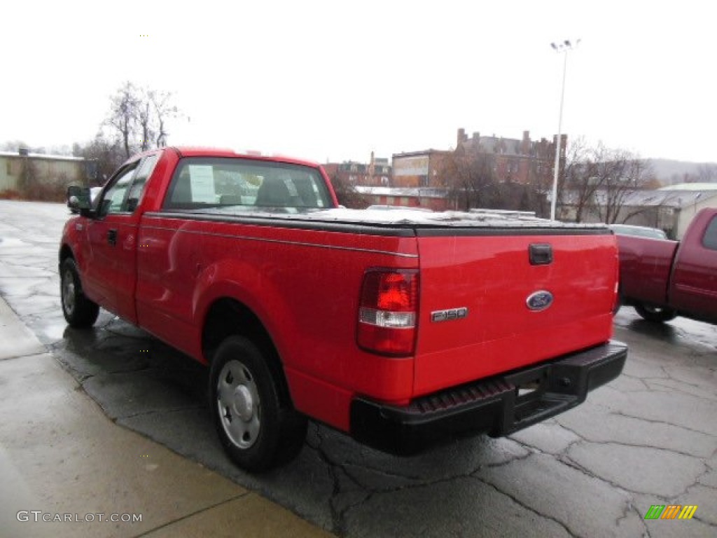 2005 F150 XL Regular Cab - Bright Red / Medium Flint Grey photo #6