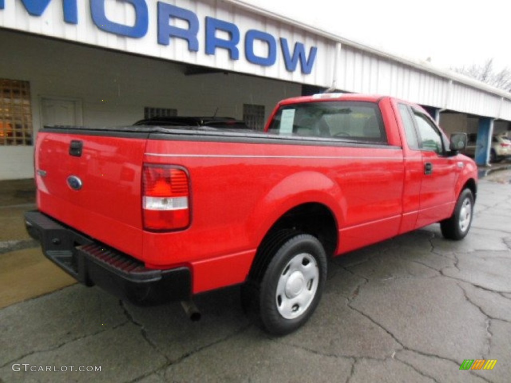 2005 F150 XL Regular Cab - Bright Red / Medium Flint Grey photo #8