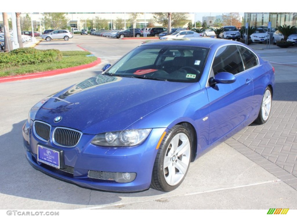 2007 3 Series 335i Coupe - Montego Blue Metallic / Black photo #2