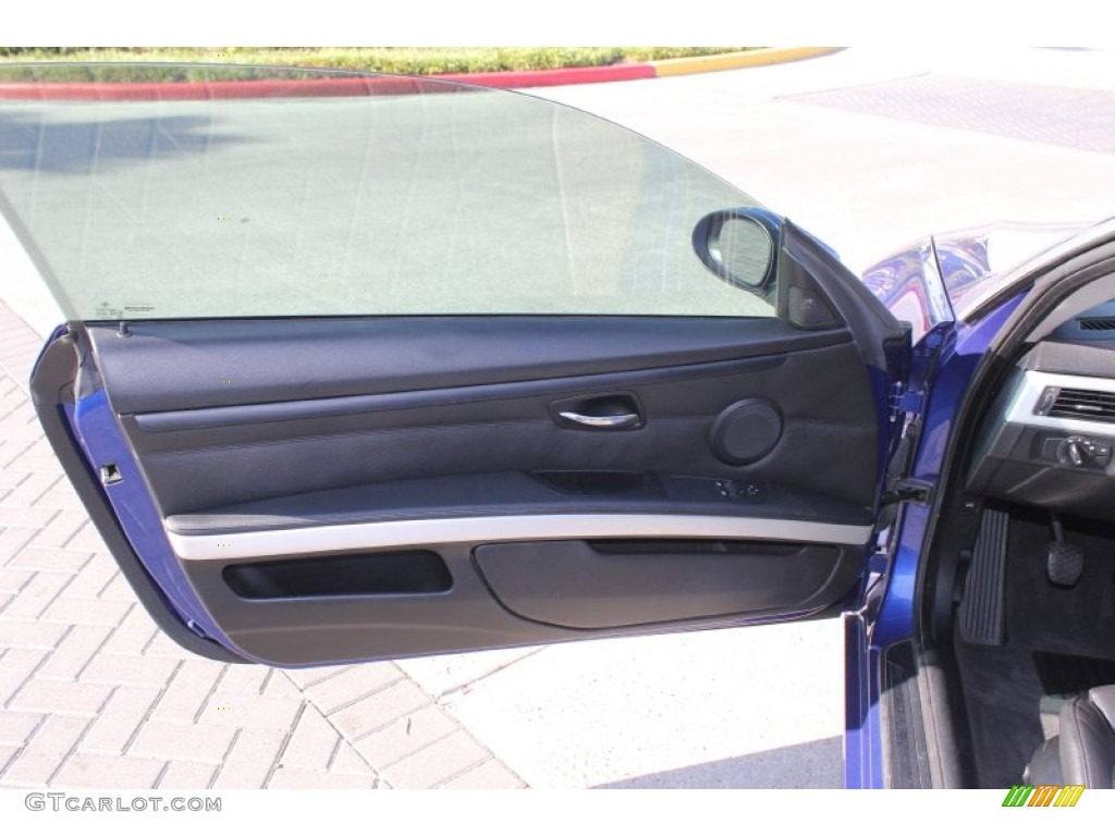 2007 BMW 3 Series 335i Coupe Black Door Panel Photo #74599606