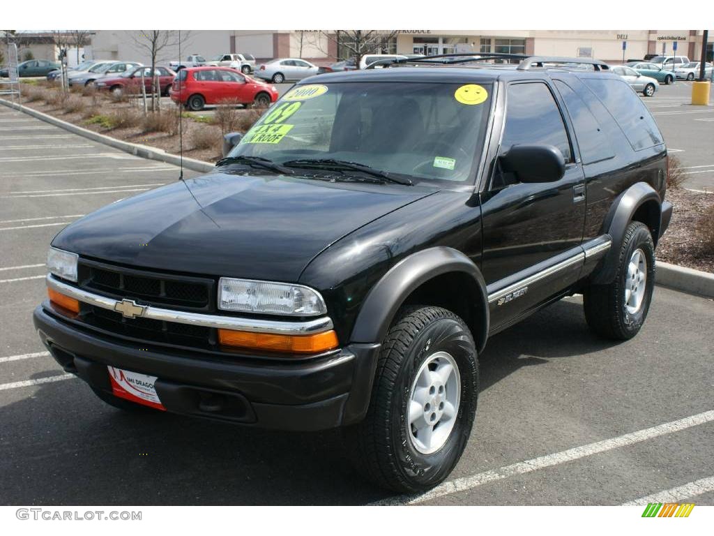 2000 Blazer LS 4x4 - Onyx Black / Graphite Gray photo #1