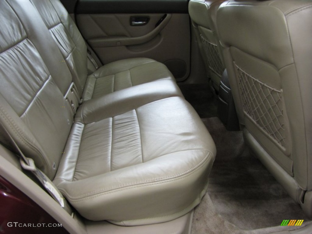2001 Outback Limited Wagon - Winestone Red Pearl / Beige photo #11