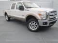 2013 White Platinum Tri-Coat Ford F250 Super Duty Lariat Crew Cab 4x4  photo #1