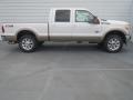 2013 White Platinum Tri-Coat Ford F250 Super Duty Lariat Crew Cab 4x4  photo #2