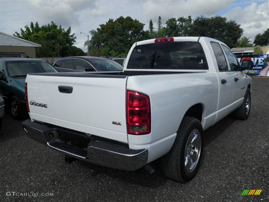 2004 Ram 1500 SLT Quad Cab - Bright White / Dark Slate Gray photo #6