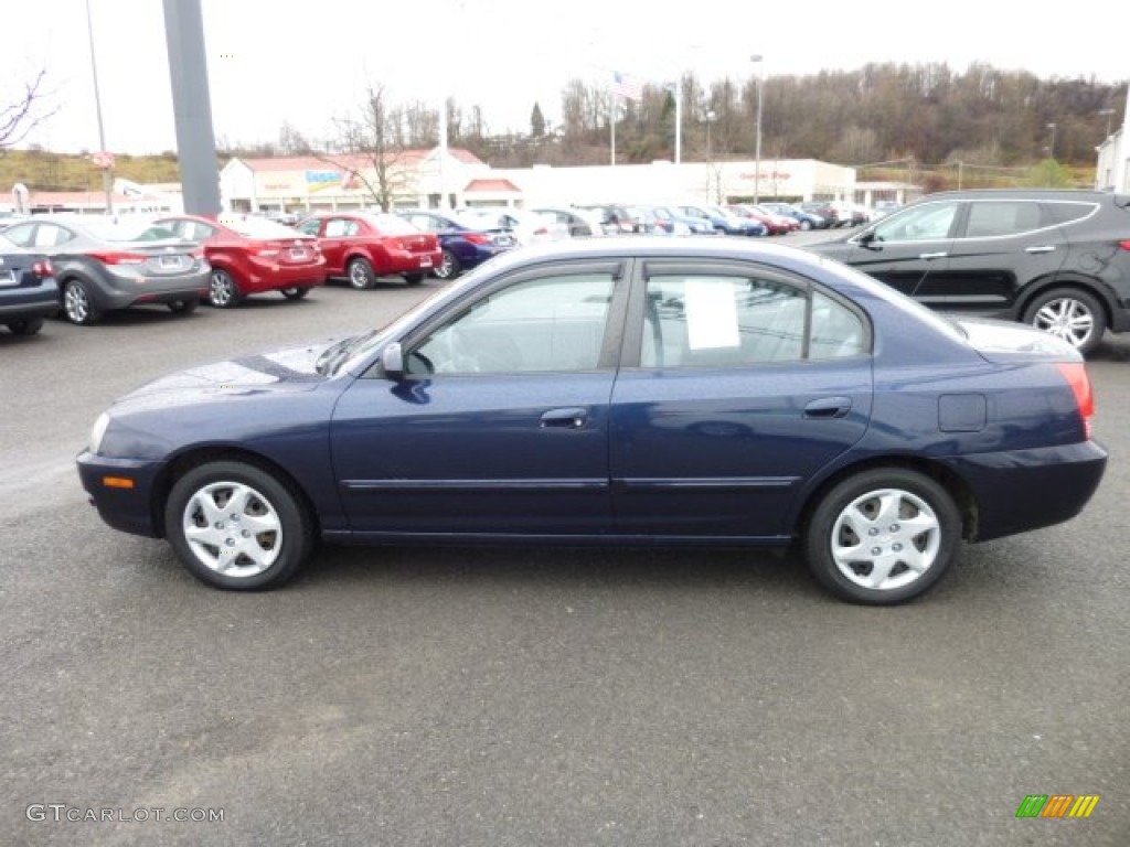 Moonlit Blue 2005 Hyundai Elantra GLS Sedan Exterior Photo #74602643