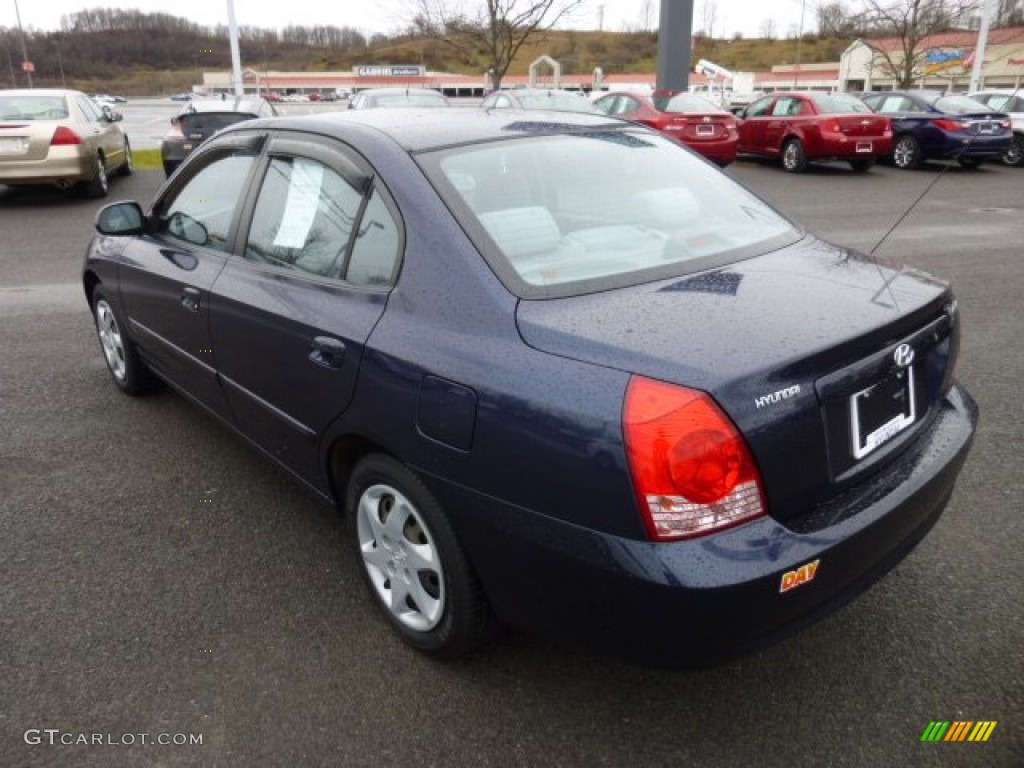 2005 Elantra GLS Sedan - Moonlit Blue / Gray photo #5
