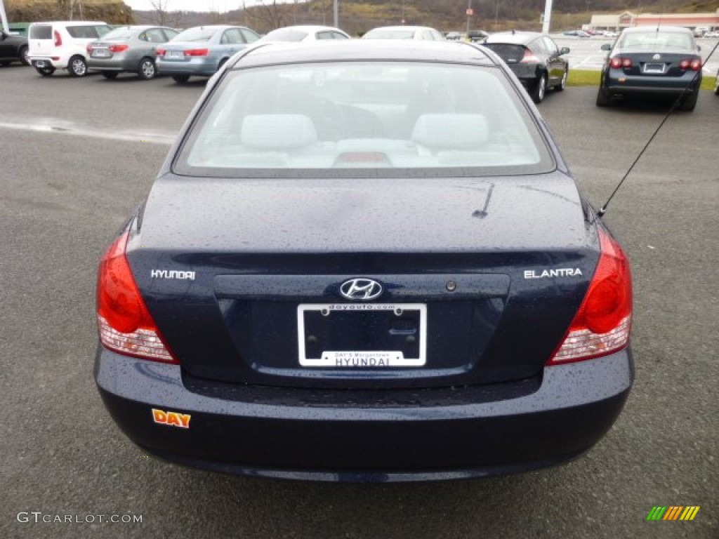 2005 Elantra GLS Sedan - Moonlit Blue / Gray photo #6