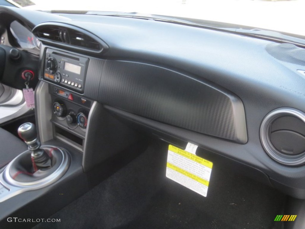 2013 Scion FR-S Sport Coupe Black/Red Accents Dashboard Photo #74603060