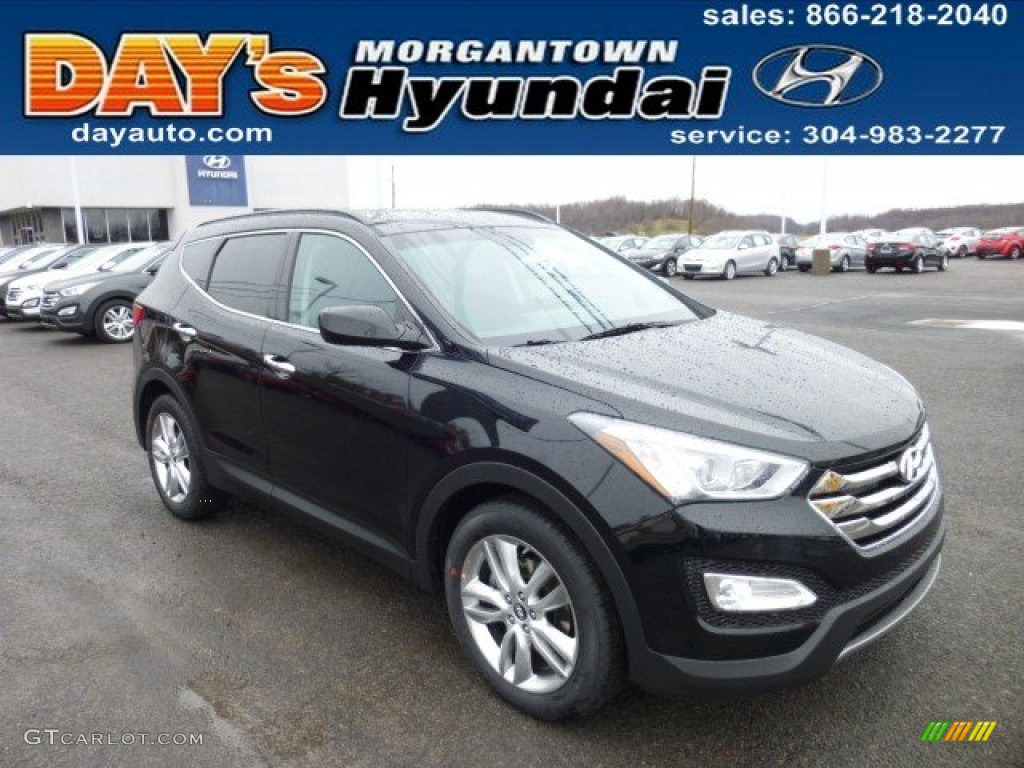 2013 Santa Fe Sport 2.0T AWD - Twilight Black / Black photo #1