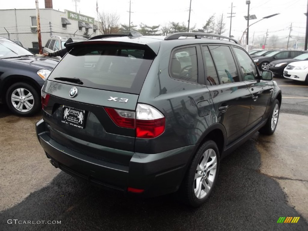 2007 X3 3.0si - Highland Green Metallic / Sand Beige photo #3