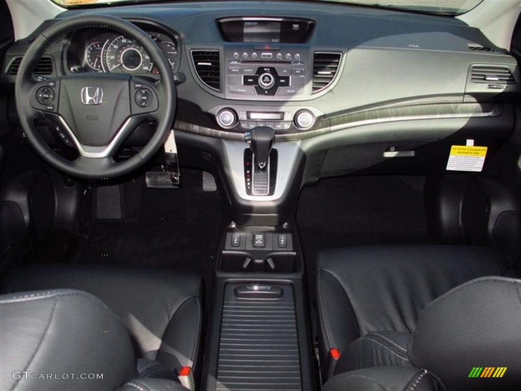 2013 CR-V EX-L AWD - Crystal Black Pearl / Black photo #4