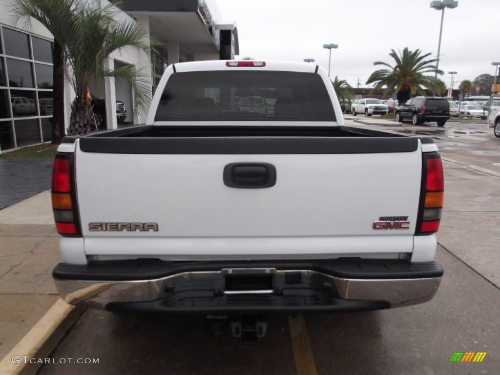 2005 Sierra 1500 SLE Crew Cab - Summit White / Neutral photo #3