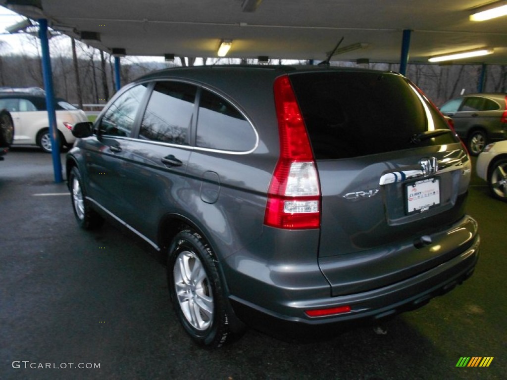 2011 CR-V EX 4WD - Polished Metal Metallic / Black photo #2