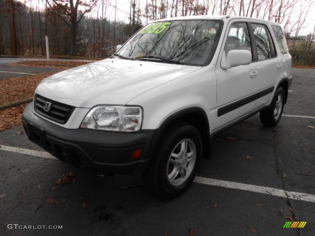 2001 CR-V EX 4WD - Taffeta White / Dark Gray photo #3