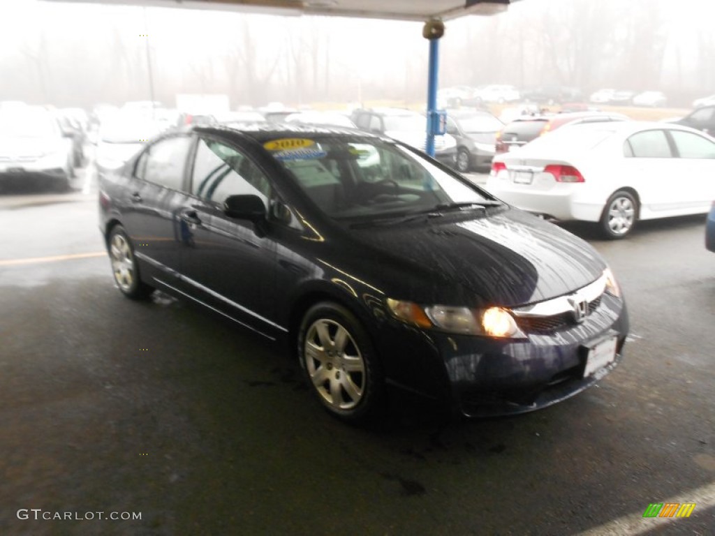 2010 Civic LX Sedan - Royal Blue Pearl / Gray photo #1