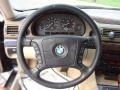 1998 BMW 7 Series Sand Interior Steering Wheel Photo