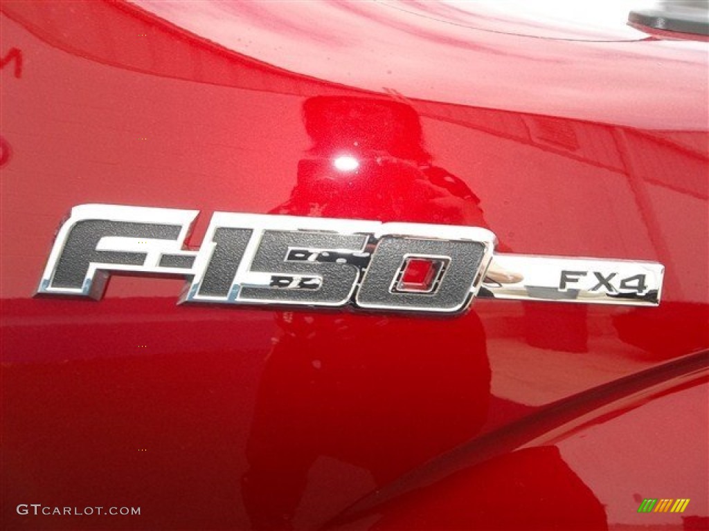 2013 F150 FX4 SuperCrew 4x4 - Ruby Red Metallic / Black photo #11