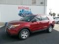 2013 Ruby Red Metallic Ford Explorer FWD  photo #2