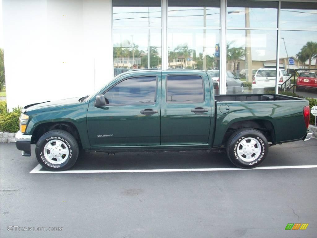 2006 Colorado LS Crew Cab - Woodland Green / Light Cashmere photo #2