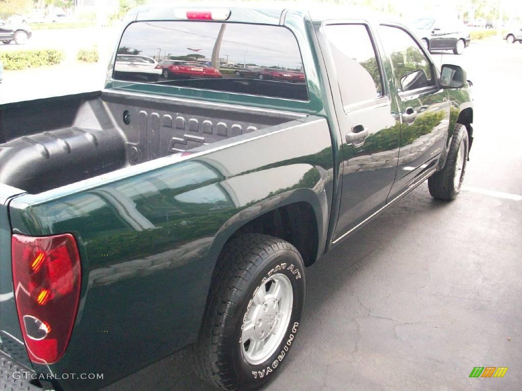 2006 Colorado LS Crew Cab - Woodland Green / Light Cashmere photo #4