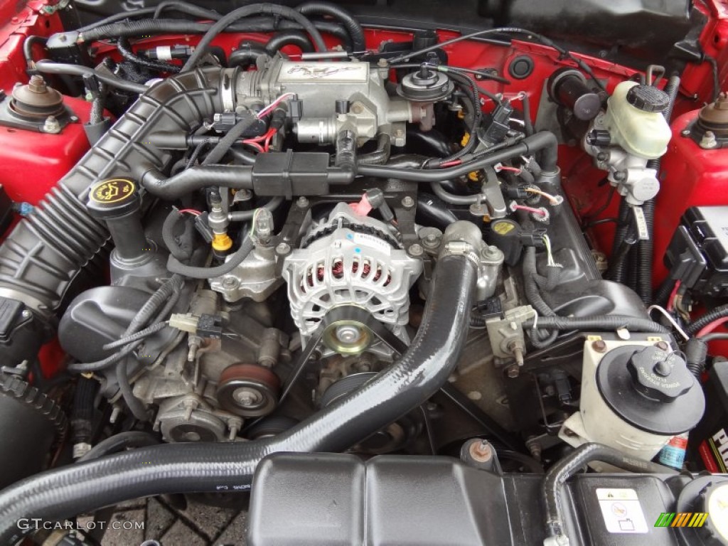 1999 Ford Mustang GT Convertible 4.6 Liter SOHC 16-Valve V8 Engine Photo #74610606