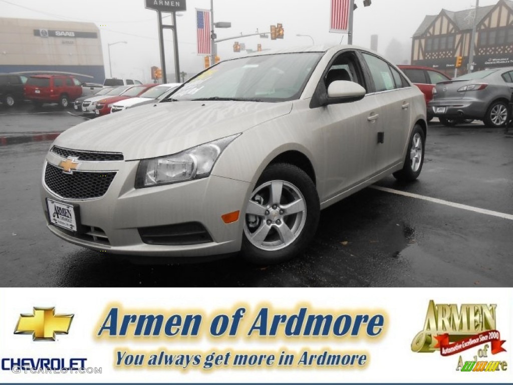 2013 Cruze LT - Champagne Silver Metallic / Jet Black photo #1