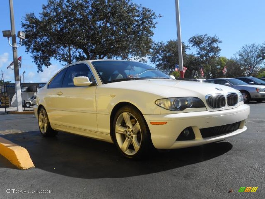 2006 3 Series 325i Coupe - Alpine White / Beige photo #3