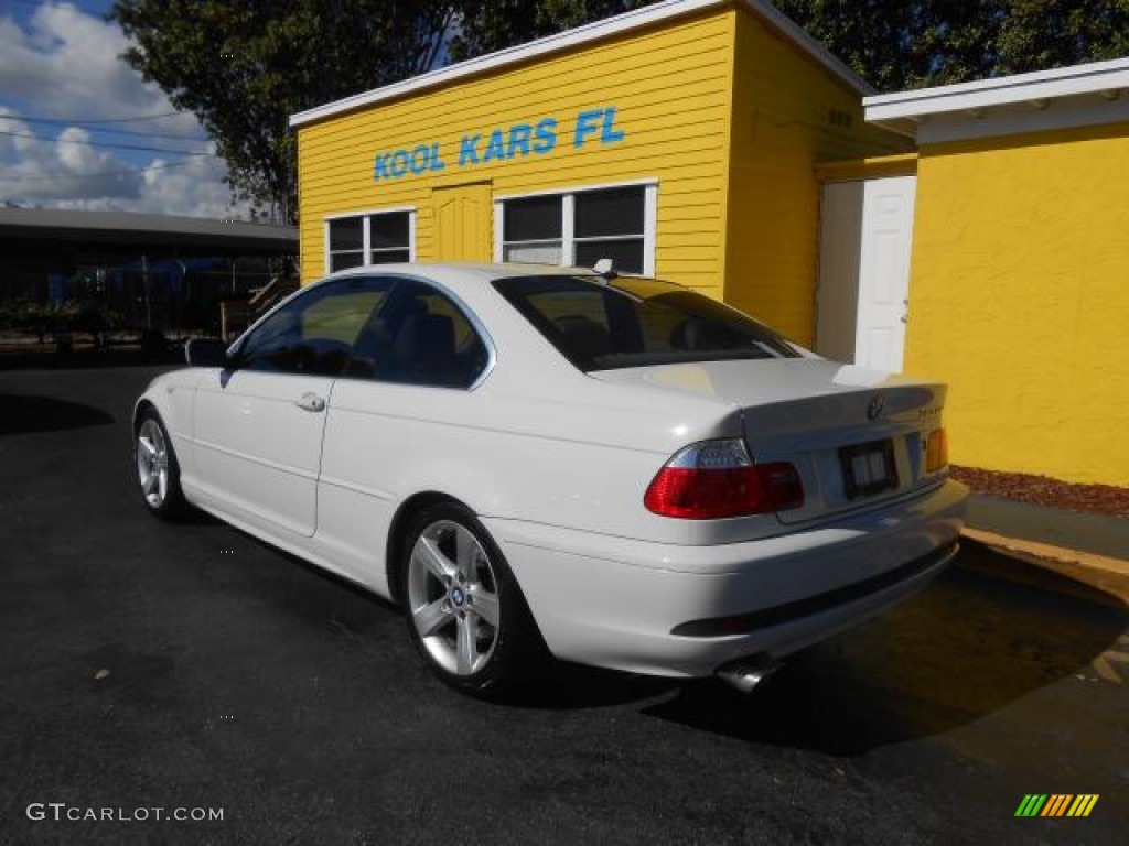 2006 3 Series 325i Coupe - Alpine White / Beige photo #5