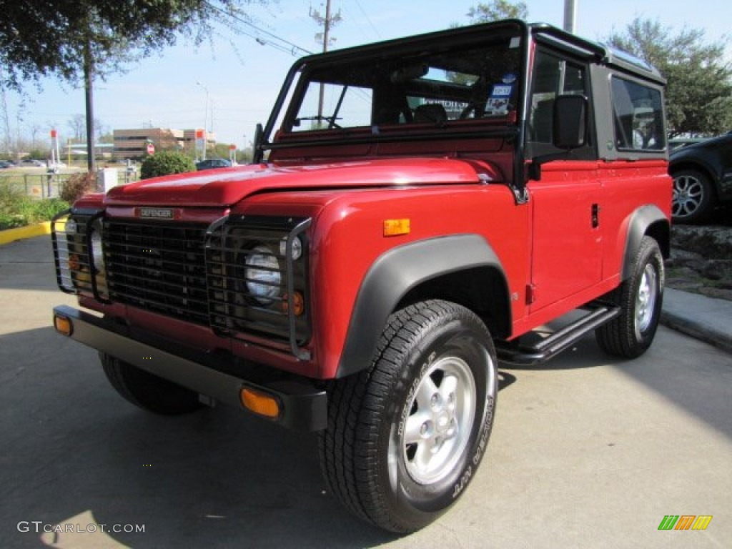 Portofino Red 1994 Land Rover Defender 90 Soft Top Exterior Photo #74612702