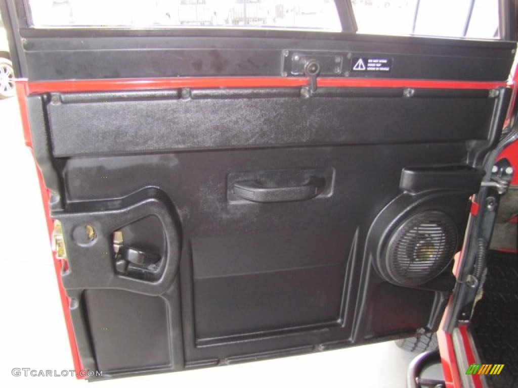 1994 Land Rover Defender 90 Soft Top Black Door Panel Photo #74613068
