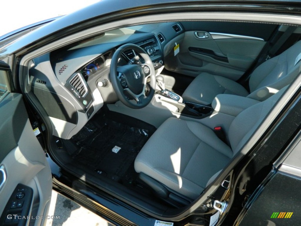 Gray Interior 2013 Honda Civic EX Sedan Photo #74613566