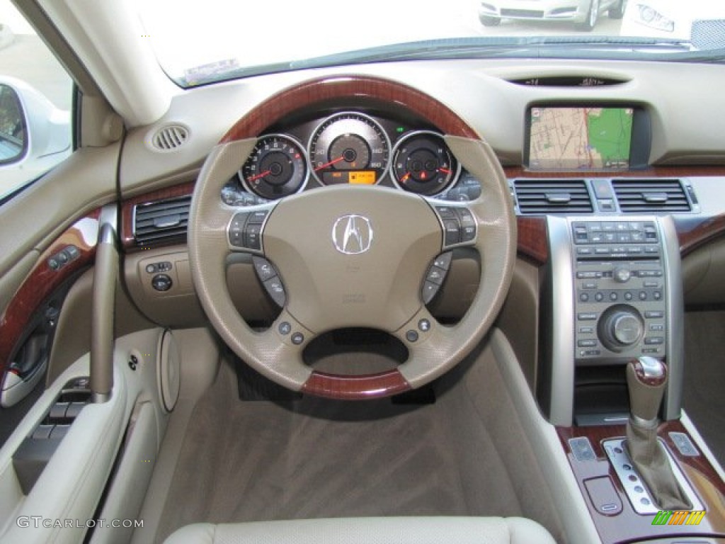 2011 Acura RL SH-AWD Advance Taupe Leather Dashboard Photo #74613842