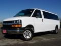 2008 Summit White Chevrolet Express EXT LS 3500 Passenger Van  photo #1