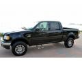 2001 Black Ford F150 Lariat SuperCrew 4x4  photo #2