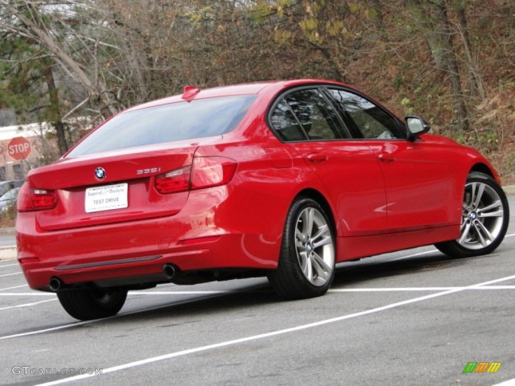 2012 3 Series 335i Sedan - Crimson Red / Black photo #3