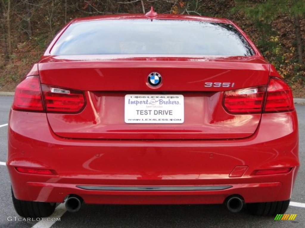 2012 3 Series 335i Sedan - Crimson Red / Black photo #11