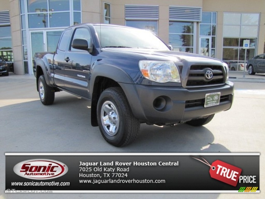 2007 Tacoma V6 Access Cab 4x4 - Indigo Ink Pearl / Graphite Gray photo #1