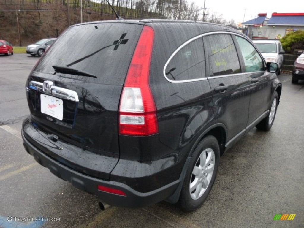 2009 CR-V EX 4WD - Crystal Black Pearl / Ivory photo #5