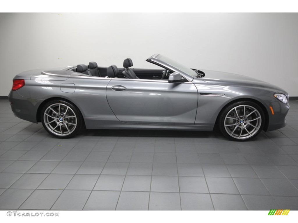 Space Gray Metallic 2012 BMW 6 Series 650i Convertible Exterior Photo #74617178