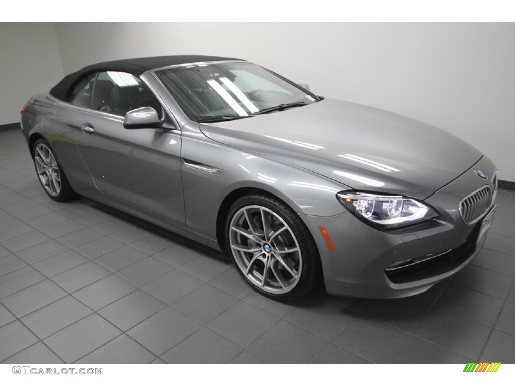 Space Gray Metallic 2012 BMW 6 Series 650i Convertible Exterior Photo #74617223