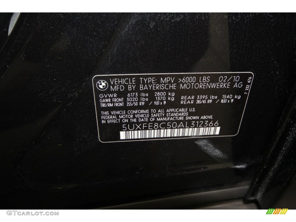 2010 X5 xDrive48i - Space Grey Metallic / Black photo #10