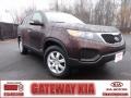 2011 Dark Cherry Kia Sorento LX AWD  photo #1