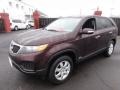 2011 Dark Cherry Kia Sorento LX AWD  photo #2