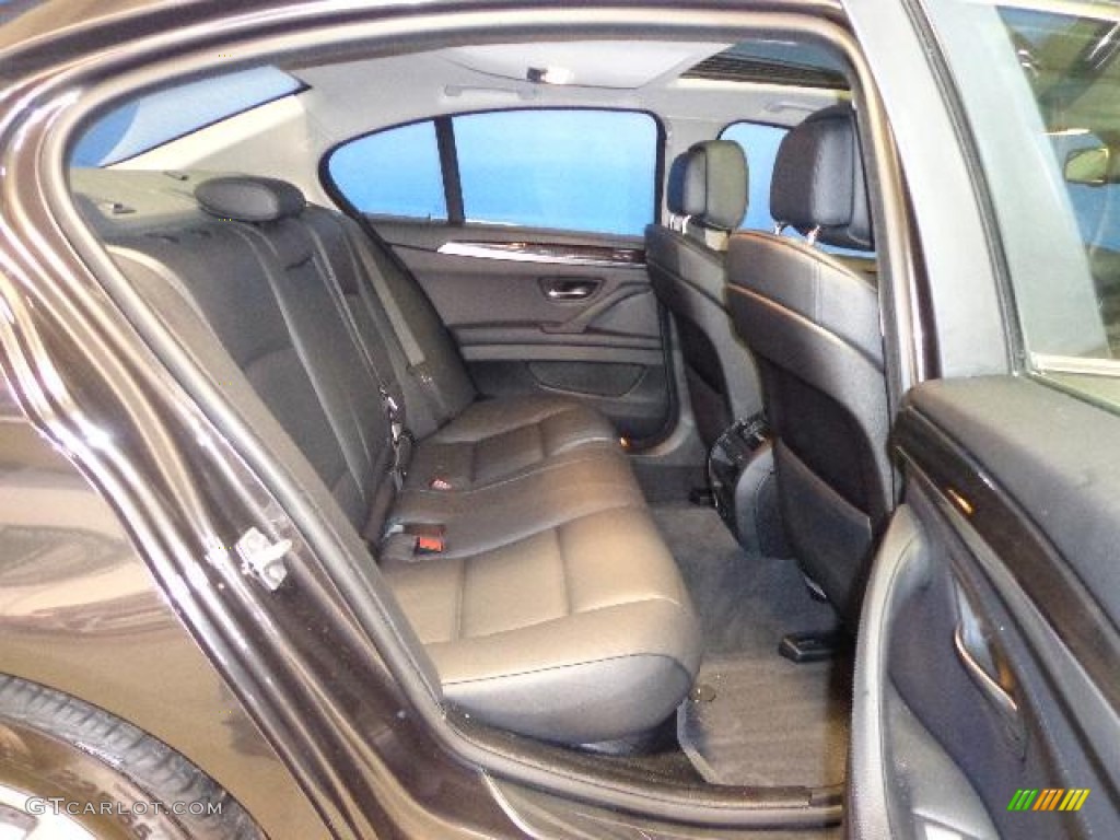 2012 5 Series 528i xDrive Sedan - Dark Graphite Metallic II / Black photo #25