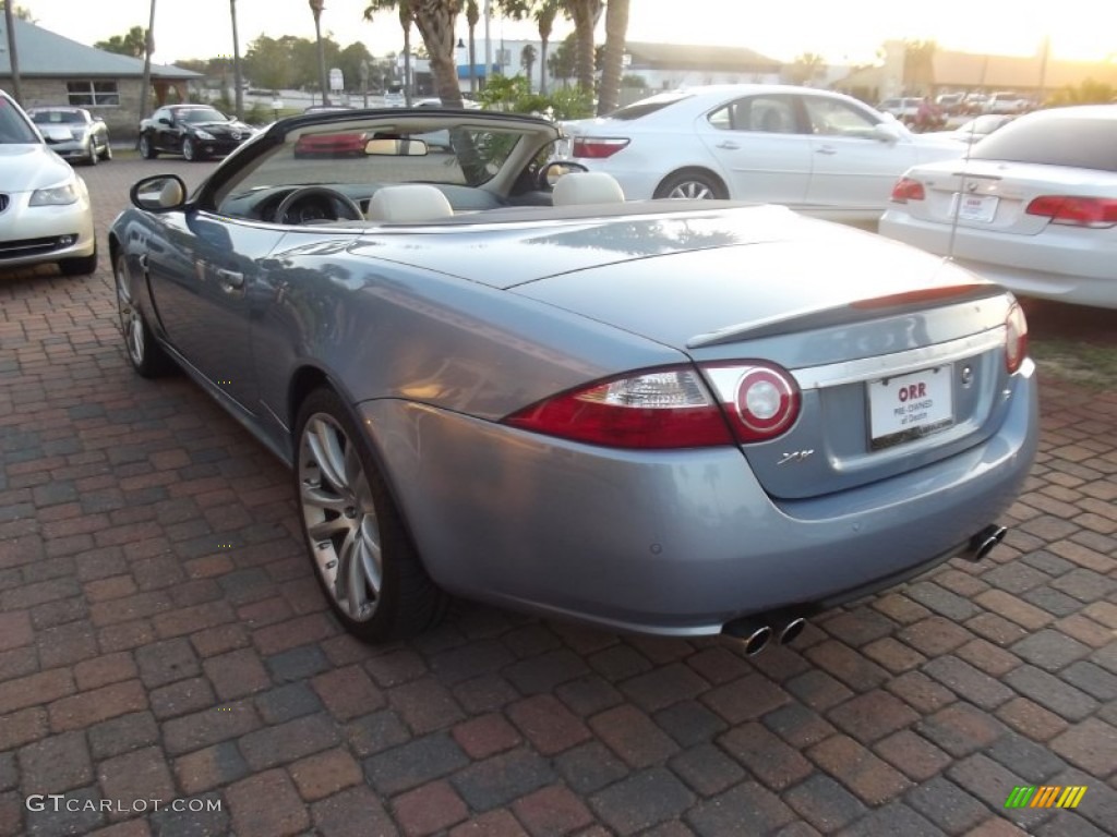 2007 XK XKR Convertible - Frost Blue Metallic / Ivory/Slate photo #5