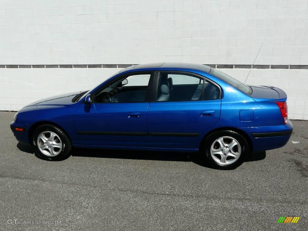 2004 Elantra GT Sedan - Tidal Wave Blue / Dark Gray photo #1