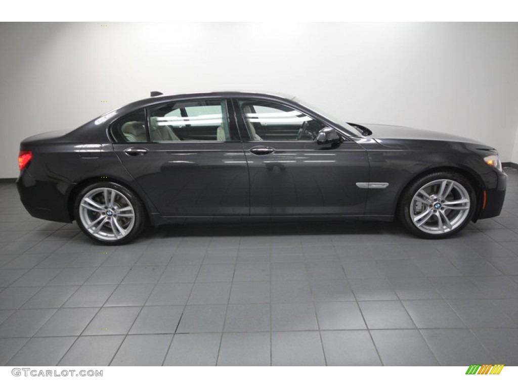 2012 7 Series 750Li Sedan - Dark Graphite Metallic / Oyster/Black photo #7