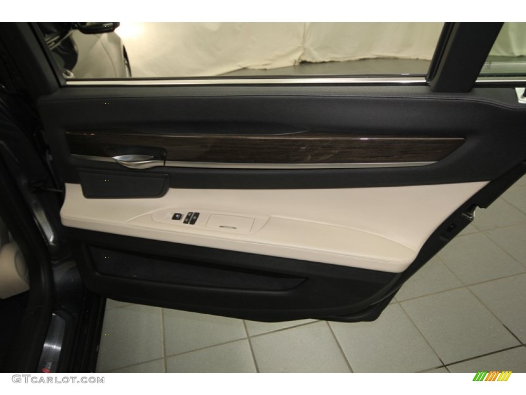 2012 7 Series 750Li Sedan - Dark Graphite Metallic / Oyster/Black photo #44