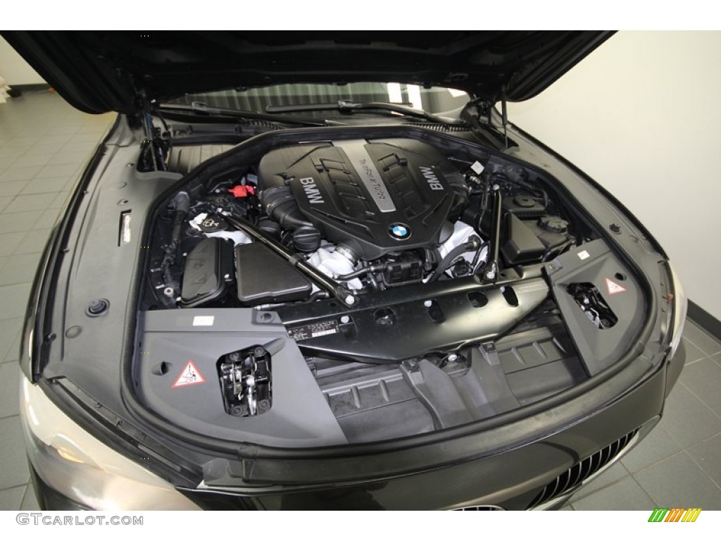 2012 7 Series 750Li Sedan - Dark Graphite Metallic / Oyster/Black photo #52